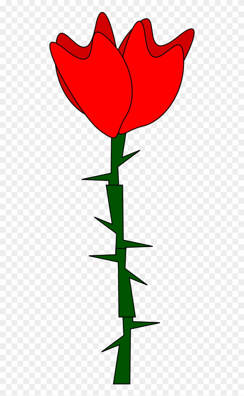 Get Notified Of Exclusive Freebies - Rose With Thorn Clipart #229921
