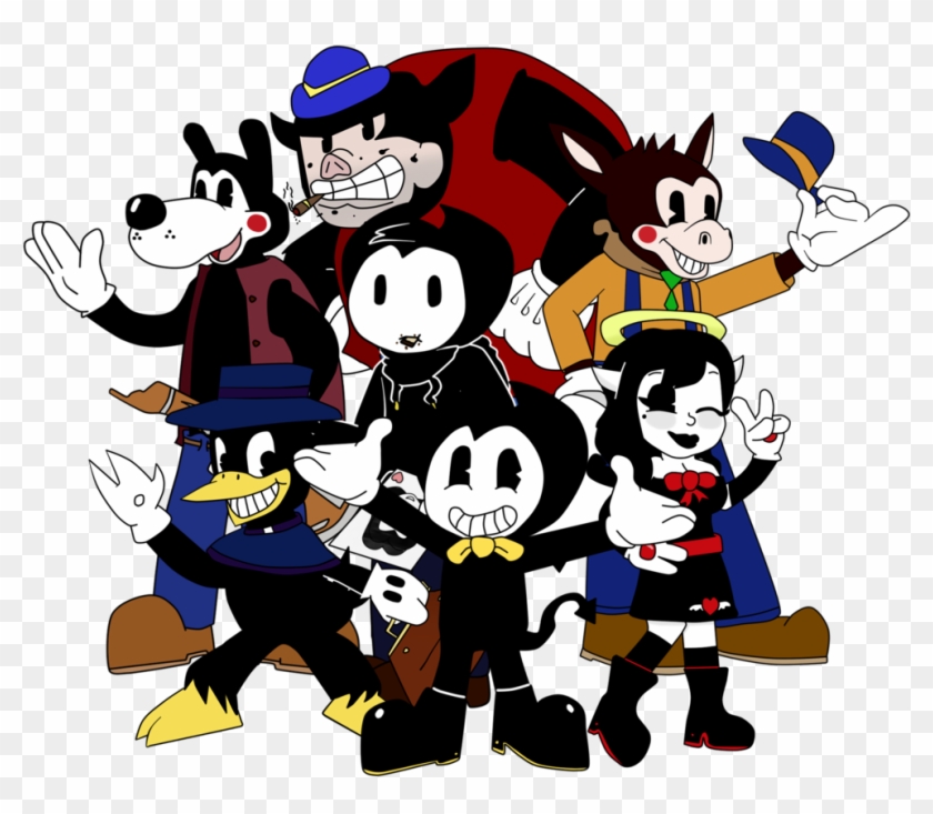Gamerboy123456 85 18 The Bendy Gang By Gamerboy123456 - Bendy And The Ink Machine Bart #229942