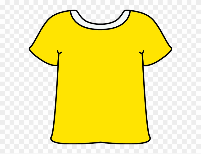 T-shirt Shirt Free Clip Art Image - Yellow And White Tshirt #230102
