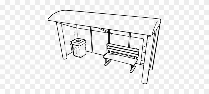 Bushaltestelle - Bus Stop Clip Art #230222