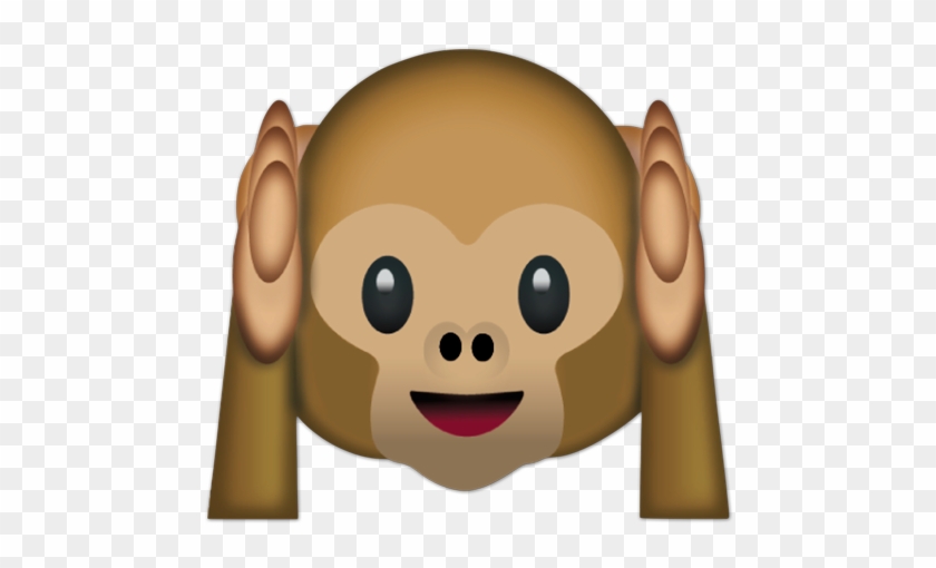 Affe Aufstecken Ohren - Iphone Monkey Emoji #230286