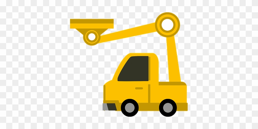 Auto Cartoon Comic Bau Kran Fahrt Transpor - Crane Truck Clipart #230455