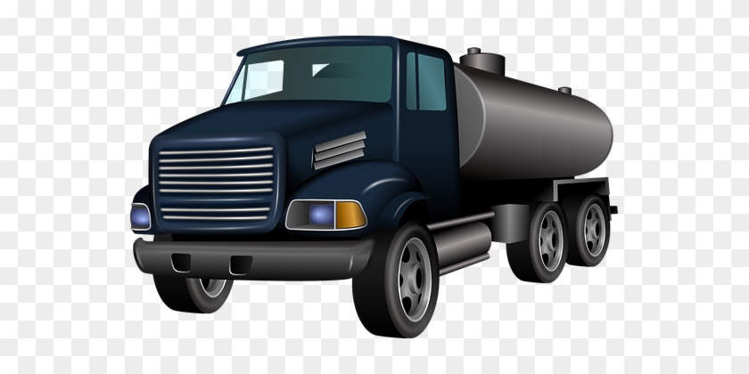 Lkw Transport Fahrzeug Benzin Diesel Kraft - Water Truck Clip Art #230460