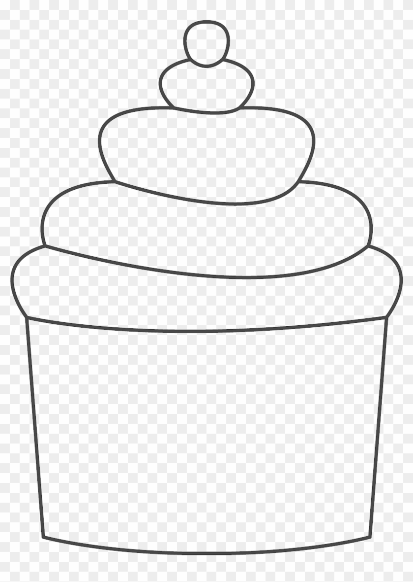 Cupcake - Line Art #230588