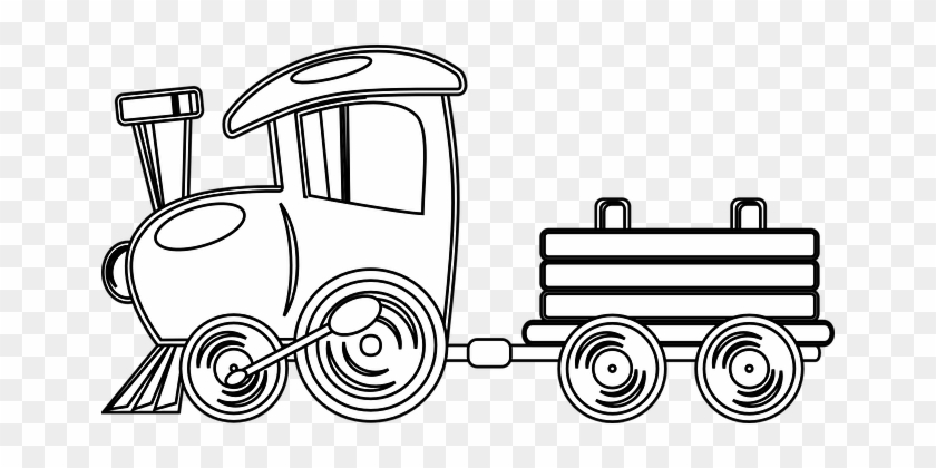 Train Travel Transportation Railway Journe - Train Clipart Black And White Png #230661