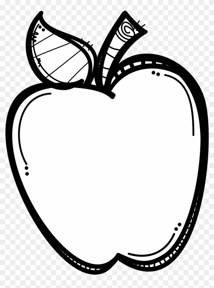 Pin By Wanna Be A Teacher On Drawing - Apple Clipart Black And White #230786