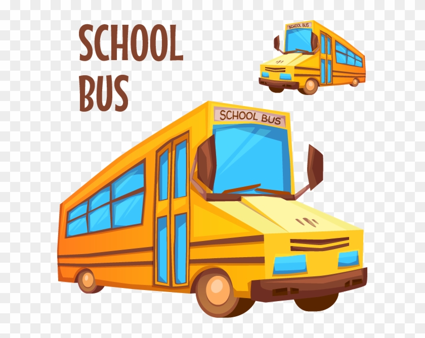 School Bus Clip Art - Estrada Onibus Desenho Png #230851
