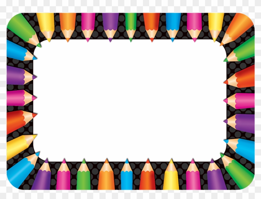 Tcr5513 Colored Pencils Name Tags/labels Image - Name Tag Pencil #230941