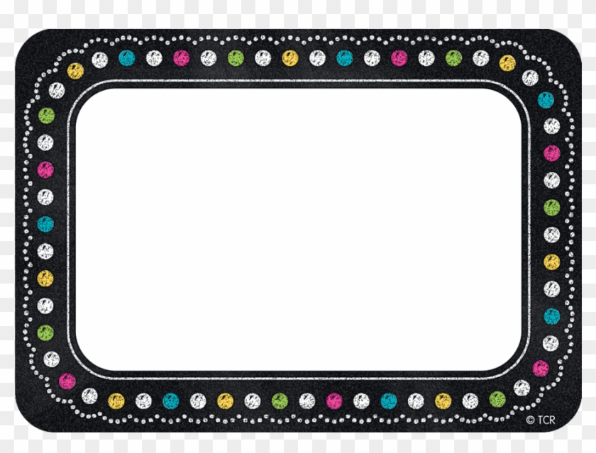 Tcr5623 Chalkboard Brights Name Tags/labels Image - Teacher Created Resources Chalkboard Brights Name Tags #230946