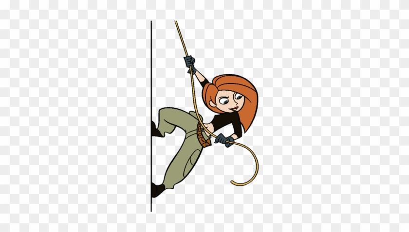 Kim Possible Climbing A Wall - Kim Possible Transparent #1457405