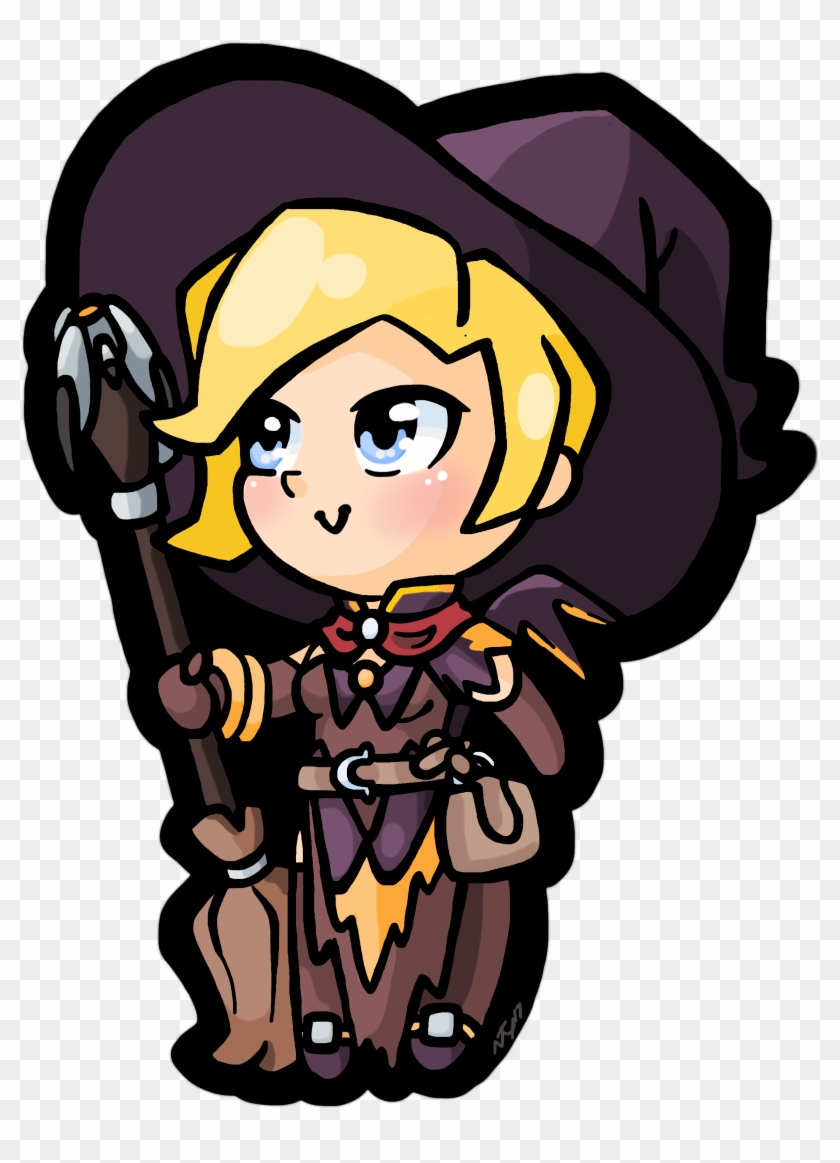 Mercy Witch Png Clip Art Transparent - Drawing #1457535