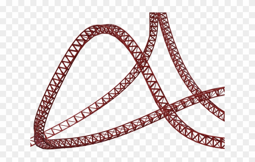 Railroad Tracks Clipart Roller Coaster Track - Roller Coaster Track Clipart #1457639