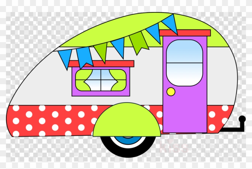 Camper Clip Art Free Clipart Campervans Caravan Clip - Red Camper Clipart #1457695