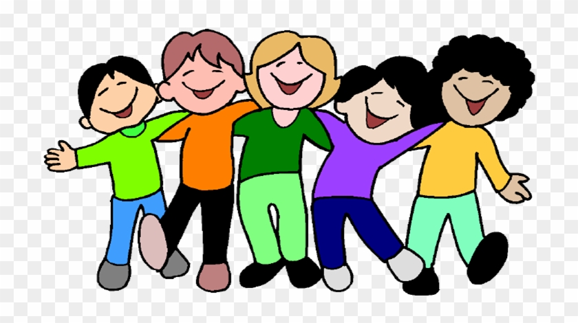 Camper Clipart Youth Center - Group Of Friends Clipart #1457699