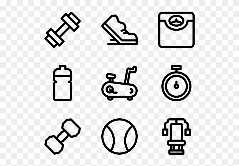 Dumbbell Icons Free Gym Equipment - Gym Dumbbell Man Icon Png #1457748