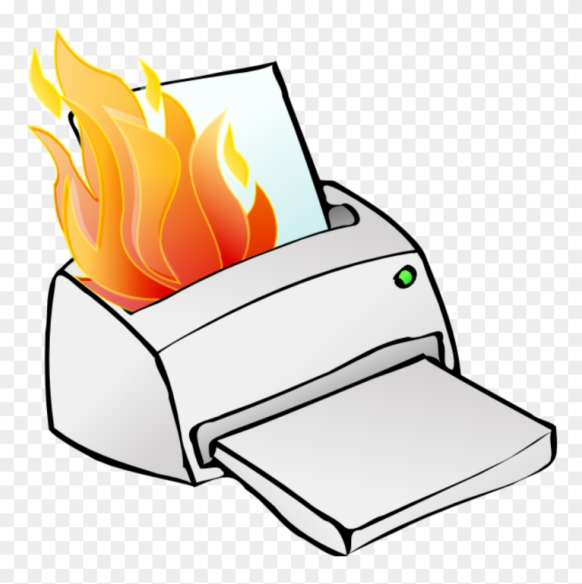 Oh Well, The Printer Will Never Be On Fire Like The - Printer Clipart Png #1457807