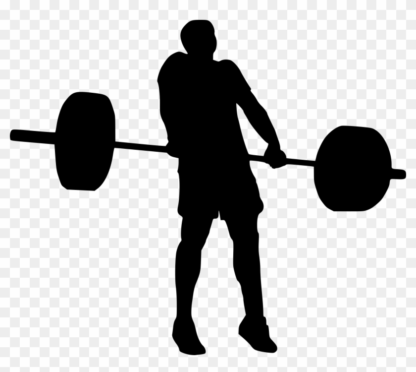 Clip Art Stock Weights Silhouette At Getdrawings - Clean And Jerk Silhouette #1457829