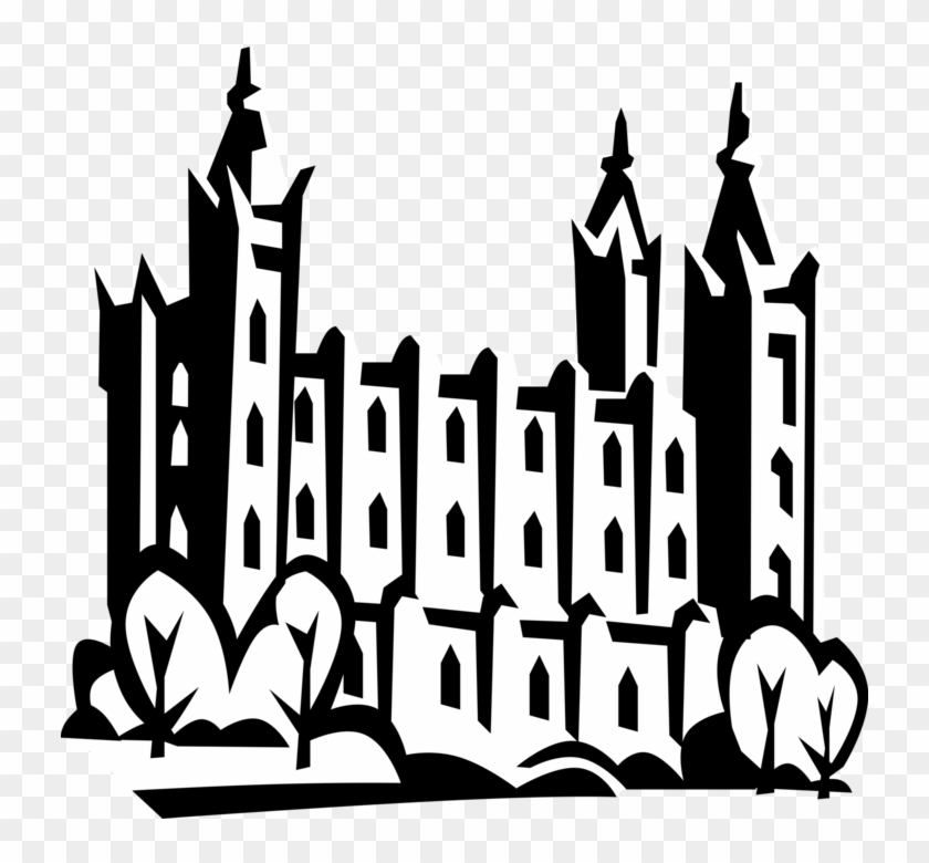 Vector Illustration Of Mormon Church Of Jesus Christ - Vector Illustration Of Mormon Church Of Jesus Christ #1457926