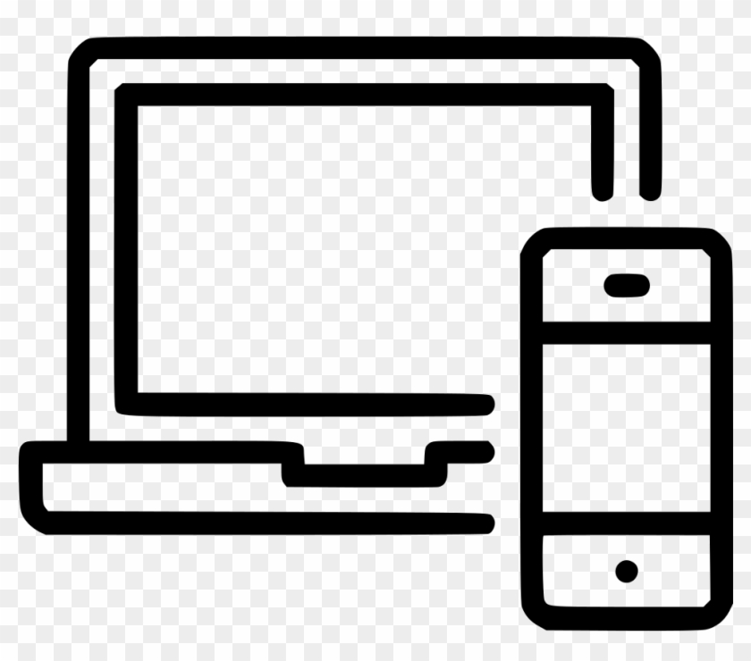 Macbook Clipart Laptop Icon - Macbook And Iphone Icon Png #1457947