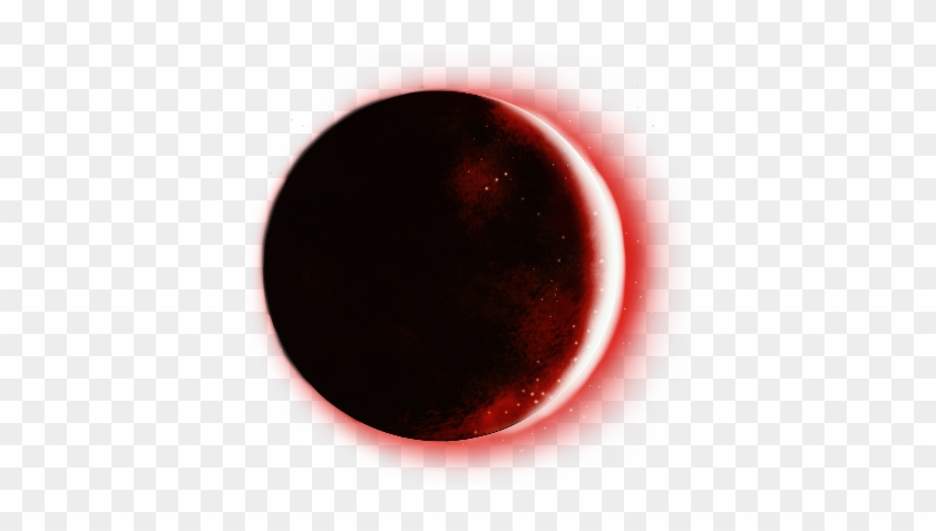 Bloodred Black Lunar Planet Sticker - Circle #1457997