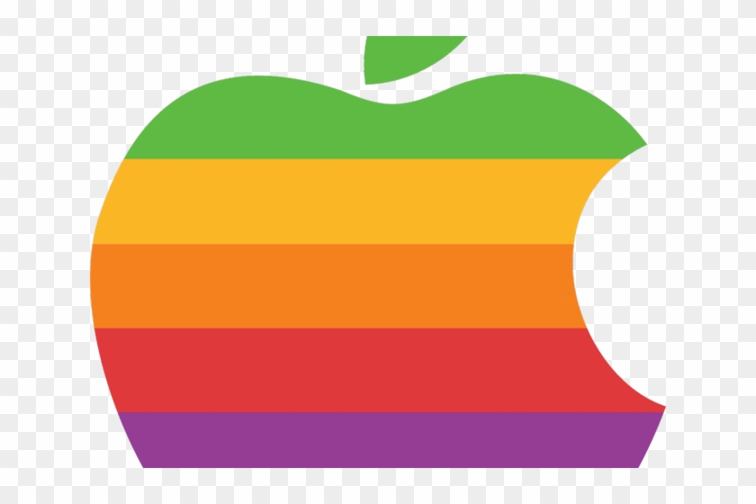 Macbook Clipart Cumputer - Apple Logo Rainbow Png #1457998
