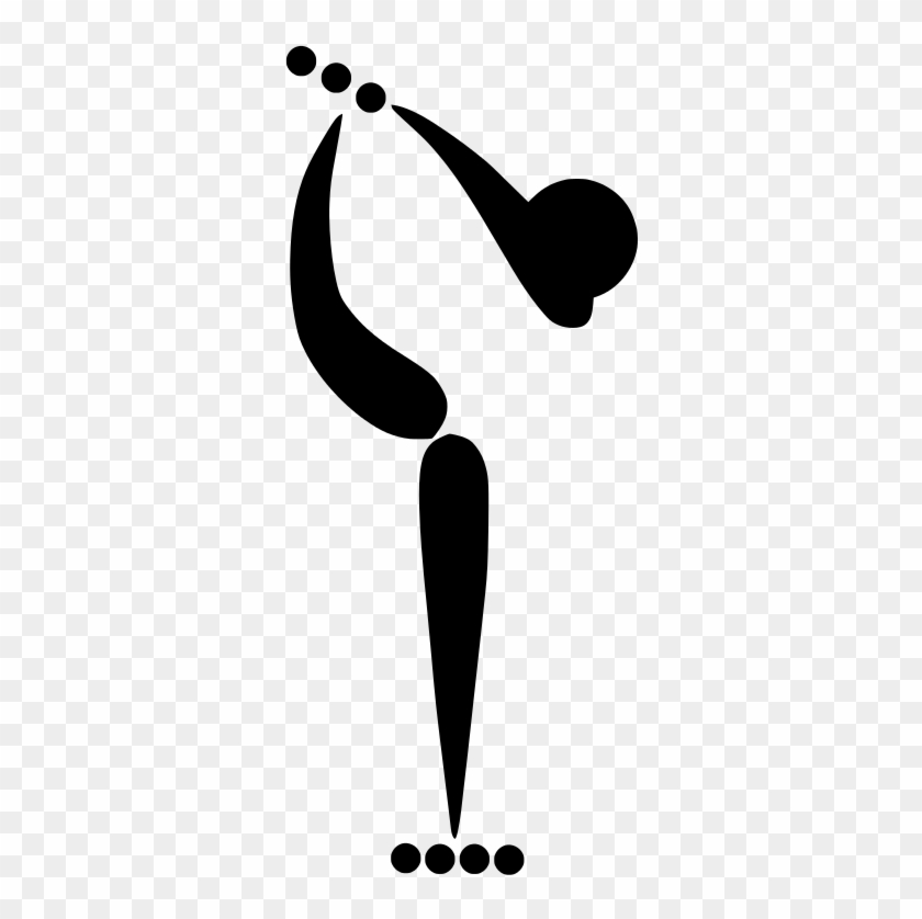 Artistic Roller Skating Pictogram - Figure Skating Pictogram #1458087