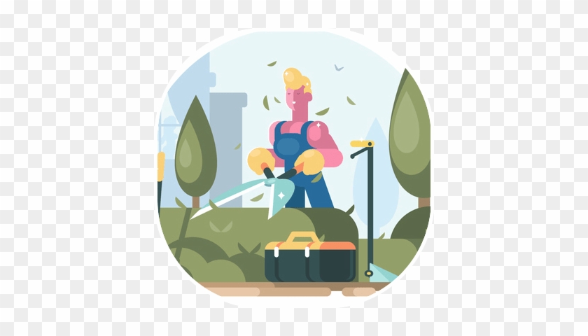 Tree & Shrub Service - Vector Graphics #1458152