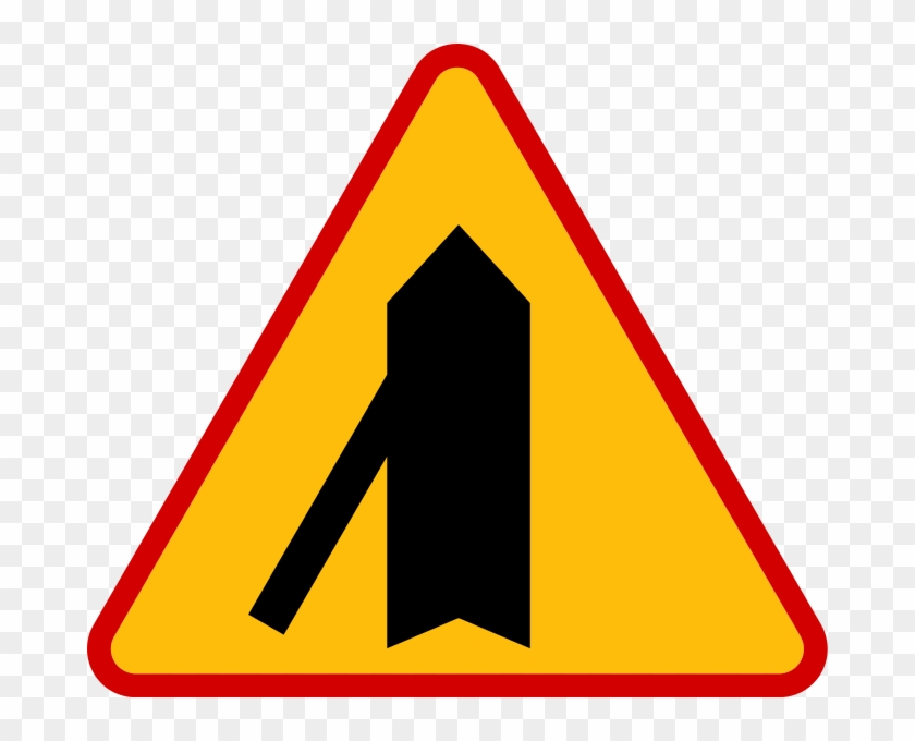 Collision Traffic Road Sign Free Clipart Hd Clipart - Znaki Ostrzegawcze A34 #1458366