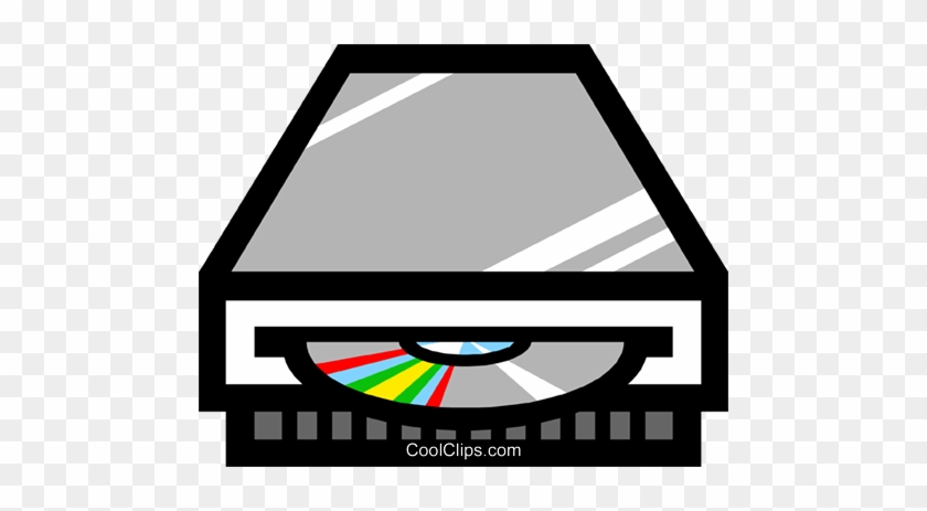 Symbol Of A Cd-rom Player Royalty Free Vector Clip - Uses Of Optical Storage Devices #1458468
