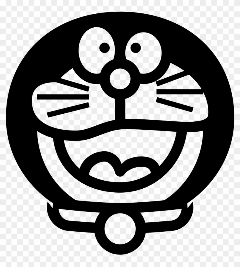 Doraemon Clipart Power Point - Doraemon Icon Png Black #1458503