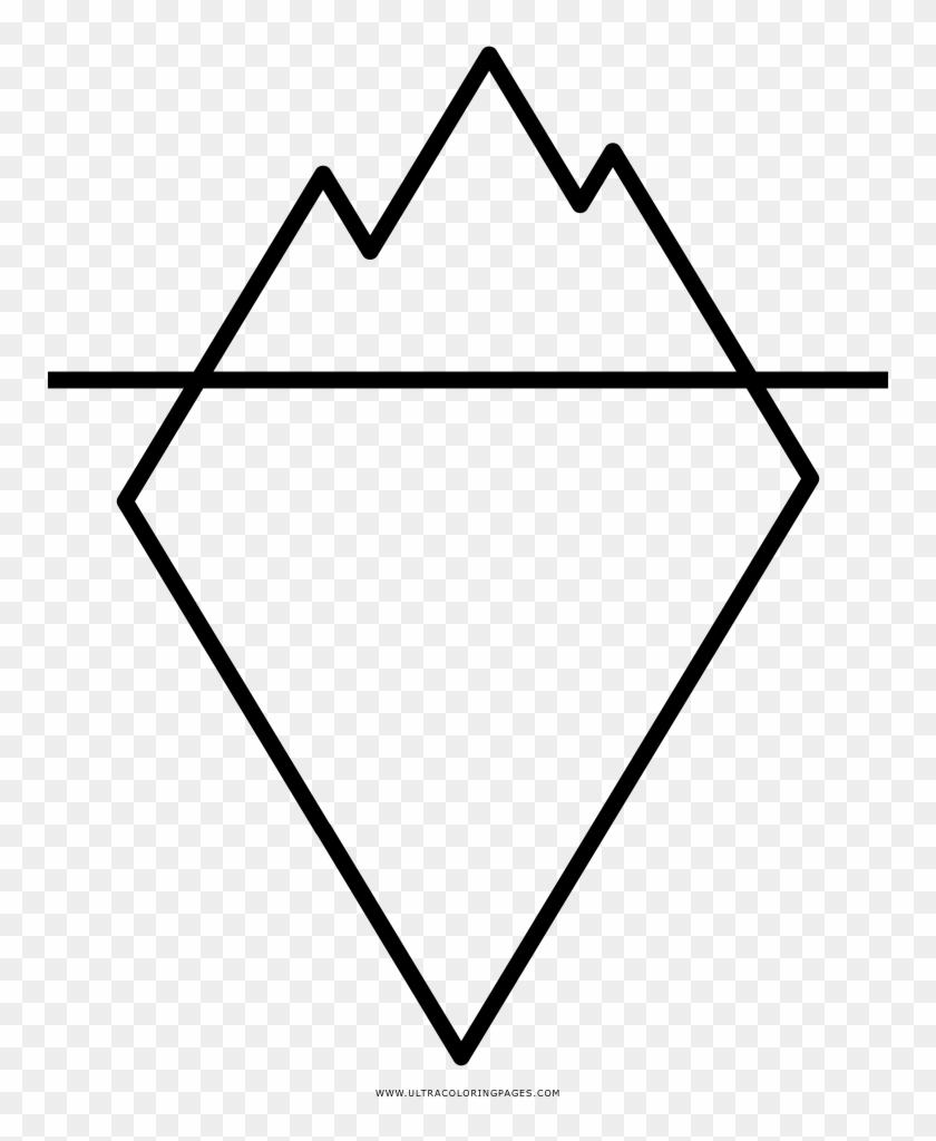 Polygons Drawing Iceberg Clipart Freeuse - Iceberg Para Colorear #1458525