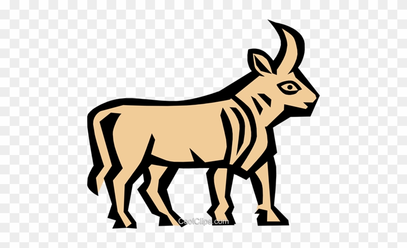 Cool Bull Royalty Free Vector Clip Art Illustration - Cool Bull Royalty Free Vector Clip Art Illustration #1458592