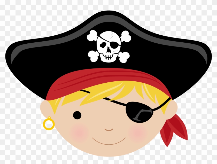 Pirate Melamine Plate - Child Pirate Face Clip Art #1458695