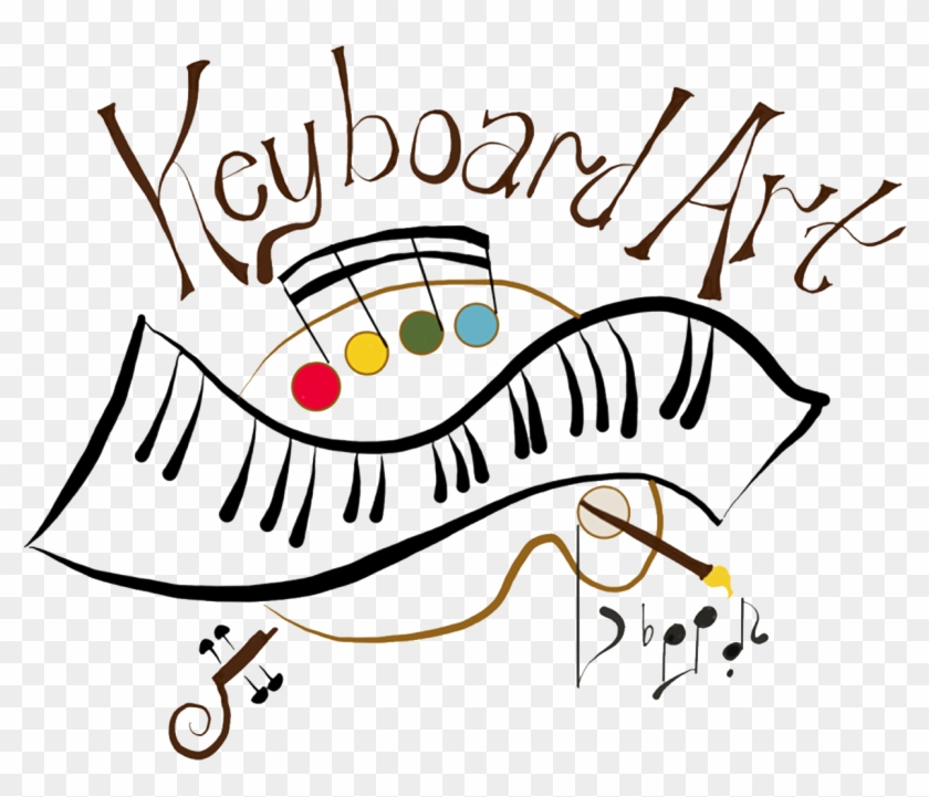 Keyboard Art Of Music - Clip Art #1458862