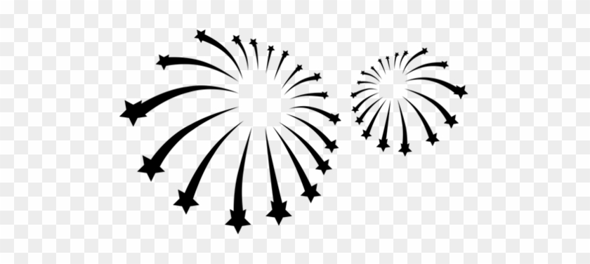 Png Black And White Fireworks Black And White Clipart - Black And White Fireworks Png #1458883