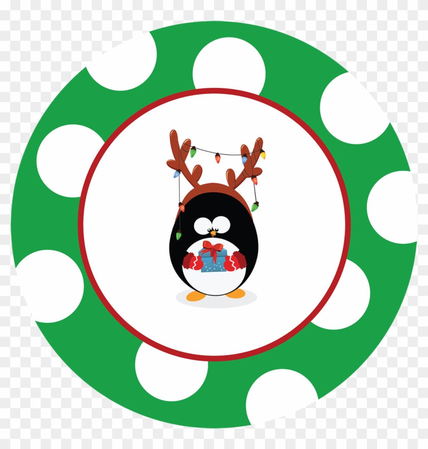 Print Then Cut, Pop It On A Present And You Are All - Christmas Penguin Set Large Mug #1458902