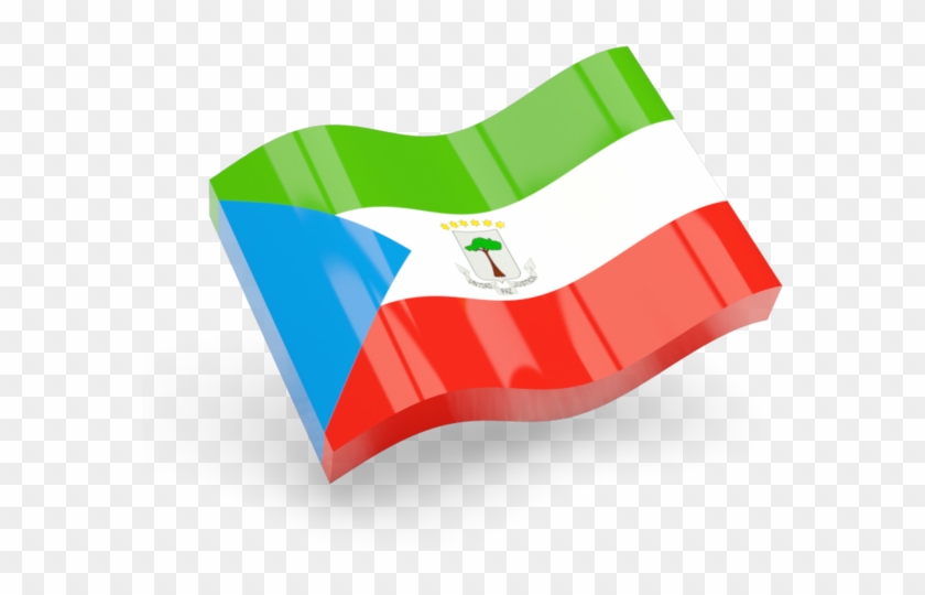 Clip Art Illustration Of Flag Of Equatorial Guinea - Dominican Republic Flag Png #1458909