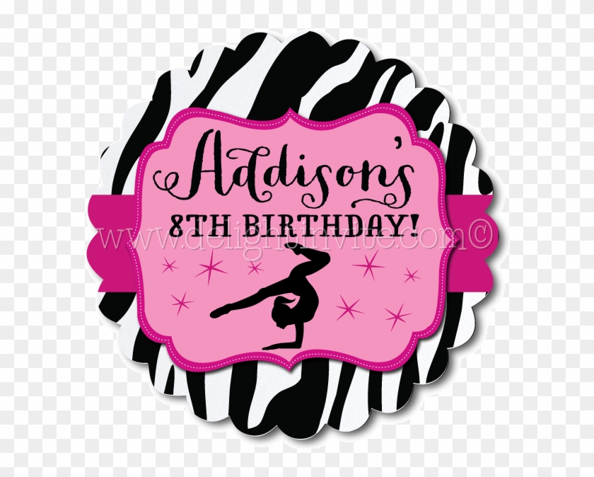 Gymnastics Party Birthday Favor Tag - Zazzle Seien Sie Dankbares Wunderliches Erntedank-plakat #1458911