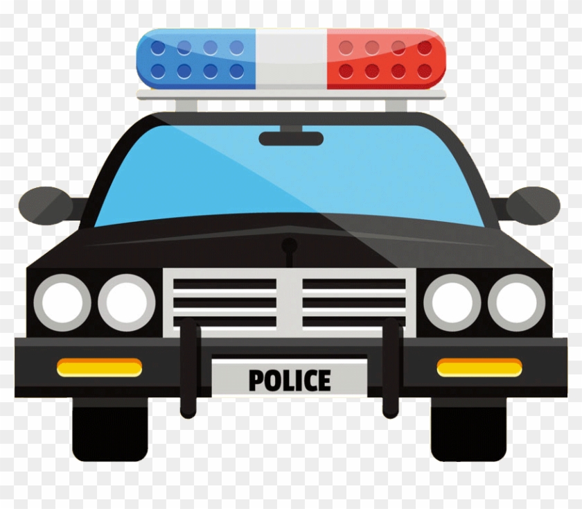 Police Car Clip Art - Transparent Cartoon Police Car #1459029