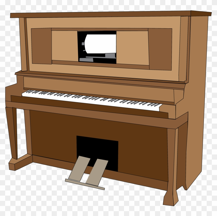 Piano Svg Simple Clip Art Library Library - Player Piano #1459036