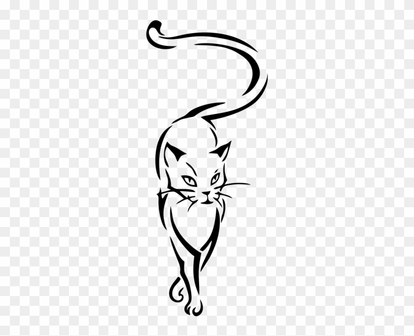 Sweet Kitty Decals - Draw A Cat Tattoo #1459035