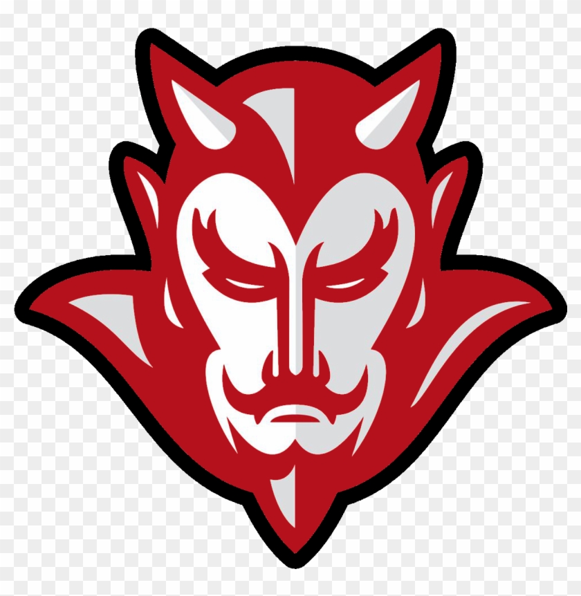 Clip Art Devil Basketball Clipart Freeuse - Logo Red Devil Png #1459127