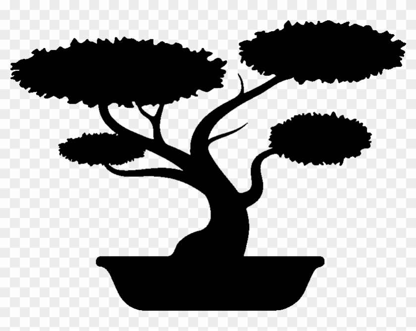 Bonsai Silhouette At Getdrawings - Bonsai Tree Outline Clipart #1459152