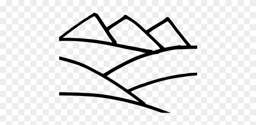 Computer Icons Download Mountain Drawing Document - Mountains Outlines #1459158