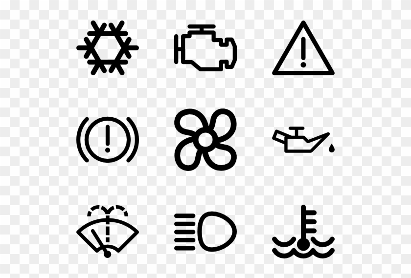 Car Dashboard Signals - Car Dashboard Icons Png #1459167