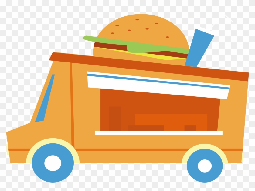 Hamburger Burger Fast Food Fries Retro Car - Hamburger #1459243
