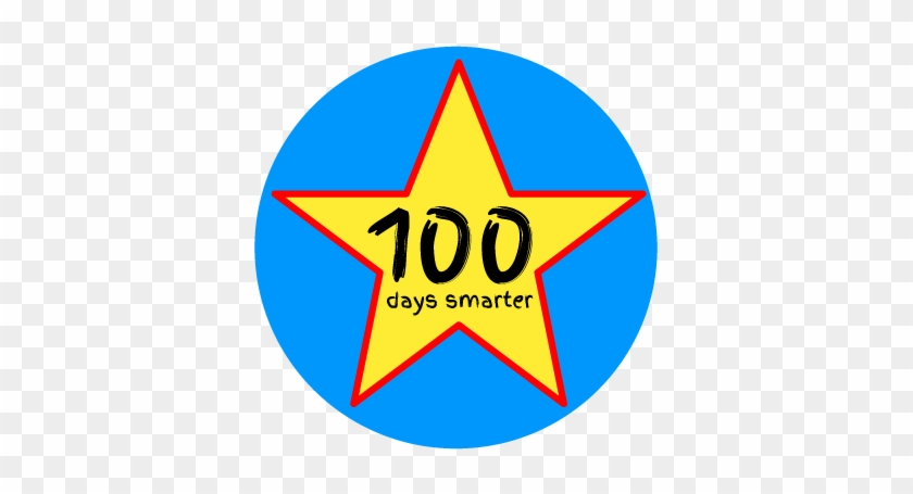 Clip Art 100 Days Smarter Free Printable Sticker For - Icon #1459295