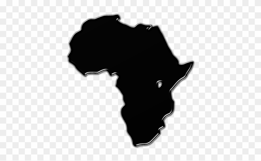 Popular Images - Map Of Africa In Black #1459315