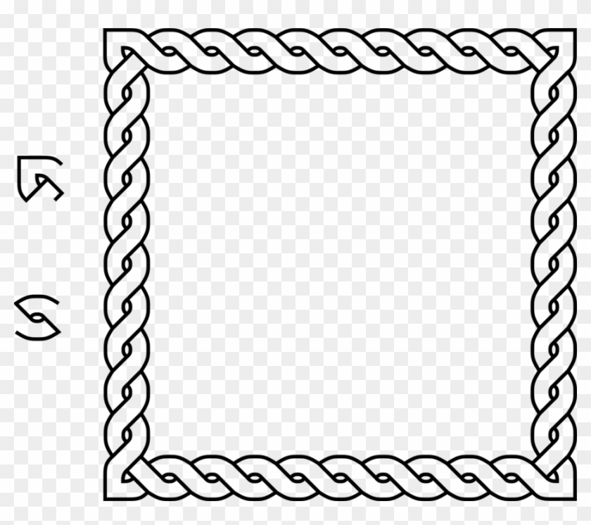 Borders And Frames Rope Celtic Knot Lasso - Border Square #1459316