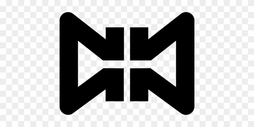 Logo Brand Line Angle Black M - Nakajima #1459381